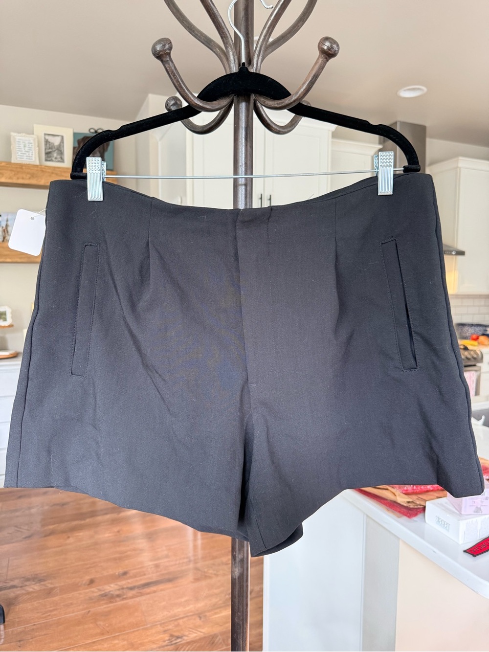 a new day Black High-Waist Tailored Shorts